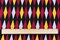 Red-Black-Multi Diamond Printed Stretch Cotton Spandex Twill Sateen Fabric By the Yard